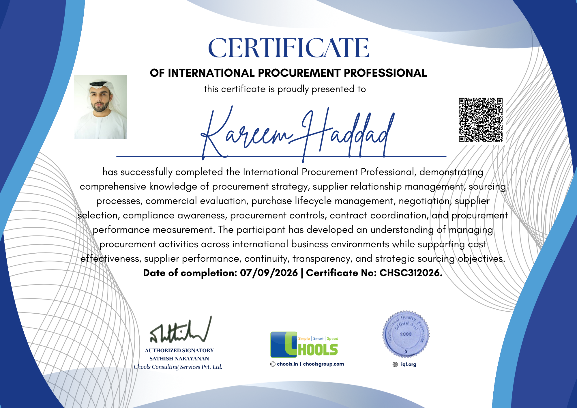 Emerging Business Program Certificate